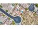 A high angle view of the home, the surrounding community, and the vast desert landscape at 9347 E Hillview Cir, Mesa, AZ 85207