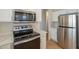 Well-equipped kitchen with stainless steel appliances and attractive white countertops at 125 N 22Nd Pl # 5, Mesa, AZ 85213