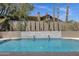 Backyard swimming pool features a water feature and views of a hillside home at 12638 E Cortez Dr, Scottsdale, AZ 85259