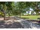 Scenic park pathway with mature trees offering shade and seating areas at 1331 W Baseline Rd # 360, Mesa, AZ 85202
