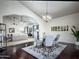 Open concept dining and living area with lots of natural light and modern décor at 1809 E Gwen St, Phoenix, AZ 85042
