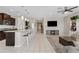 Modern kitchen featuring a large island with bar seating and stainless steel appliances at 4091 W Suncup Dr, San Tan Valley, AZ 85144