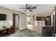 Cozy living area offering a seamless transition from the kitchen, perfect for entertaining at 4216 E Sandia St, Phoenix, AZ 85044