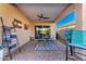 Relaxing covered patio featuring stylish outdoor furniture and decor creating the perfect space to entertain or unwind at 5113 W Molly Ln, Phoenix, AZ 85083