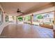 Expansive covered patio featuring a tiled floor, perfect for relaxation and entertainment at 728 W Sandra Ter, Phoenix, AZ 85023