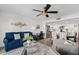 Living room leading to dining and kitchen area is perfect for entertaining guests in the home at 7920 E Camelback Rd # 508, Scottsdale, AZ 85251