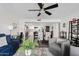 Living room and kitchen/dining room open floor plan makes this home move-in ready at 7920 E Camelback Rd # 508, Scottsdale, AZ 85251