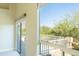 Balcony view with mountain views and landscaping at 9571 E Nittany Dr, Scottsdale, AZ 85255