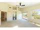 Spacious bedroom with carpet, glass doors to balcony, with a mountain view at 9571 E Nittany Dr, Scottsdale, AZ 85255