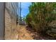 The side yard of the home with dirt and bushes at 1118 N 18Th St, Phoenix, AZ 85006