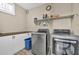 Functional laundry room equipped with modern appliances and ample storage space, perfect for convenient laundry care at 12932 W Cassia Trl, Peoria, AZ 85383