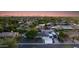 Charming aerial view of the property with modern backyard and community setting at 14012 N 57Th Pl, Scottsdale, AZ 85254