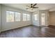 Bright living room featuring wood-style floors and natural light at 1886 E Don Carlos Ave # 136, Tempe, AZ 85281
