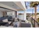 Balcony offers views of an interior and a relaxing retreat with ample seating and privacy at 4131 E Roma Ave, Phoenix, AZ 85018