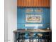Charming custom coffee bar area with Central Perk-inspired design, perfect for entertaining at 4131 E Roma Ave, Phoenix, AZ 85018