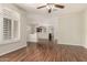 Bright living room with hardwood floors and an open floor plan at 418 W Balsam Dr, Chandler, AZ 85248