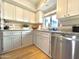 Modern kitchen featuring stainless steel appliances, tile backsplash, and ample counter space at 4554 E Paradise Village N Pkwy # 133, Phoenix, AZ 85032