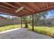 Covered patio featuring a concrete slab floor and a view of the backyard at 6015 W Acoma Dr, Glendale, AZ 85306
