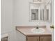 Bathroom featuring a single sink vanity and toilet at 6461 S Oakmont Dr, Chandler, AZ 85249