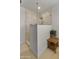 Modern shower with beige tiling, glass enclosure, and rainfall shower head at 8049 E Serene St, Carefree, AZ 85377