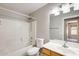 Small bathroom featuring a combined bath and shower and a single sink at 1037 E Baylor Ln, Gilbert, AZ 85296