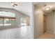 Open floor plan features tile flooring, high ceilings and views of the pool area at 1037 E Baylor Ln, Gilbert, AZ 85296