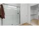 Clean shower with glass doors and a full door to the walk-in closet at 14981 W Robson N Cir, Goodyear, AZ 85395