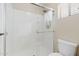 Bathroom featuring glass enclosed shower with chrome shower head and handle at 2511 W Blue Sky Dr, Phoenix, AZ 85085