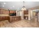 Beautiful kitchen featuring a center island and ample cabinet space at 2614 E Carob Dr, Gilbert, AZ 85298