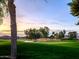 Scenic view of lush golf course, showcasing the beautiful green fairways and serene landscaping at 3330 S Horizon Pl, Chandler, AZ 85248