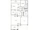 Detailed floor plan showcasing the layout of the home's rooms and dimensions at 17082 S 182Nd Ave, Goodyear, AZ 85338