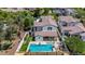 Aerial view of home with pool, patio, yard, and desert landscaping at 20437 W White Rock Rd, Buckeye, AZ 85396