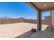 Expansive backyard space, perfect for landscaping and outdoor entertaining with covered patio at 23112 E Twilight Dr, Queen Creek, AZ 85142