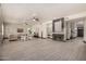 Open concept living room features a fireplace and modern finishes at 2461 E Stephens Pl, Chandler, AZ 85225