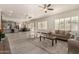 Spacious living area with an open floor plan, new floors, and plenty of natural light at 2461 E Stephens Pl, Chandler, AZ 85225