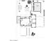 Overhead floor plan showcases the layout of the house, the garage, shed, guest house, and the patios at 3201 E Colter St, Phoenix, AZ 85018
