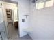 Modern walk-in shower with glass door and chrome fixtures at 3201 E Colter St, Phoenix, AZ 85018