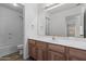 Bathroom showcasing vanity with sink, toilet, and shower at 4566 E La Costa Dr, Chandler, AZ 85249