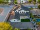 Lovely aerial view of a private backyard with lush greenery, manicured landscape, and a modern home at 4813 E Earll Dr, Phoenix, AZ 85018