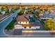 Aerial view of the large property exhibiting the roof, landscaping and spacious backyard at 4813 E Earll Dr, Phoenix, AZ 85018