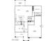 First floor plan showing kitchen, dining, great room, flex room, and two-car garage at 713 W Longwood Dr, Queen Creek, AZ 85140