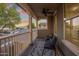 View from a second story balcony with comfortable seating and plenty of space to relax at 7616 S Sorrell Ln, Gilbert, AZ 85298