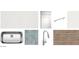 Selection of kitchen design materials showcasing modern countertop, tile and hardware at 16190 W Bajada Rd, Surprise, AZ 85387