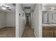 Hallway with view of the bedroom and bathroom at 1953 E Lafayette Ave, Gilbert, AZ 85298