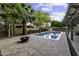 Beautiful backyard pool with mature landscaping and a serene atmosphere at 1953 E Lafayette Ave, Gilbert, AZ 85298