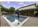 Inviting backyard pool with a patio area, perfect for enjoying sunny days and cool evenings at 1953 E Lafayette Ave, Gilbert, AZ 85298