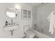 Contemporary bathroom boasts modern sink and vanity, sleek toilet, and glass-enclosed shower-tub combination at 312 E Windsor Ave # 6, Phoenix, AZ 85004