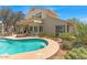 Stunning pool in a private backyard perfect for relaxing and outdoor living at 4402 E Barwick Dr, Cave Creek, AZ 85331