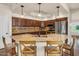 Kitchen area showcasing granite countertops, double sinks, and custom cabinetry at 4402 E Barwick Dr, Cave Creek, AZ 85331