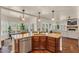 Kitchen island overlooking living room, with stainless steel appliances and granite counters at 4402 E Barwick Dr, Cave Creek, AZ 85331